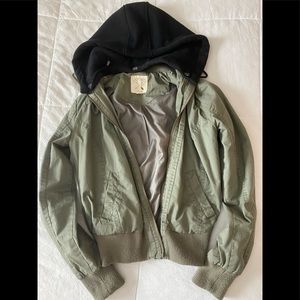 Pacsun Bomber jacket with removable hood